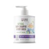 Dětský sprchový gel a šampon na vlasy 2v1 s bylinkami Wooden Spoon 300 ml