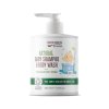 Dětský sprchový gel a šampon na vlasy 2v1 bez parfemace Wooden Spoon 300 ml