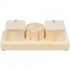 Snack Cups - interaktivní hra pro králíčky, 15 x 4,5 x 6 cm, dřevo