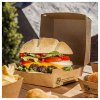 Burgerboxen Pappe 9 cm x 18 5 cm x 18 5 cm braun 100 Fair extra gross 87248 b 1 2