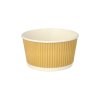 Suppenbecher Pappe rund 380 ml 11 cm 5 8 cm braun weiss Ripple Wall 89333 b 0 3