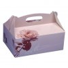 Gebaeck Kartons Pappe eckig 26 cm x 22 cm x 9 cm rose mit Tragegriff 18853 b 0 2