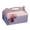 Gebaeck Kartons Pappe eckig 23 cm x 16 cm x 9 cm rose mit Tragegriff 18852 b 0 2
