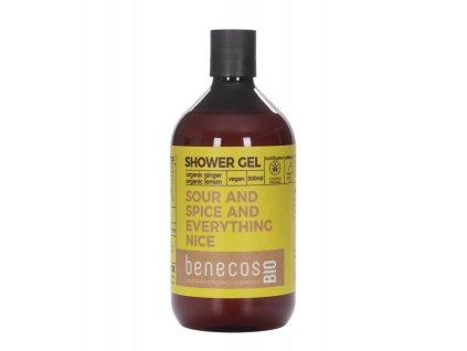 13959 benecos sprchovy gel zazvor citron 500 ml bio