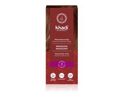 15539 1 khadi rostlinna barva na vlasy mahagonova 100 g