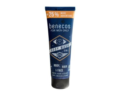 15695 benecos sprchovy gel pro muze 3v1 250 ml bio