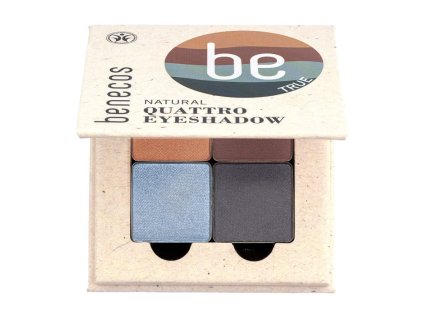 benecos Oční stíny 4paletka true blue BIO