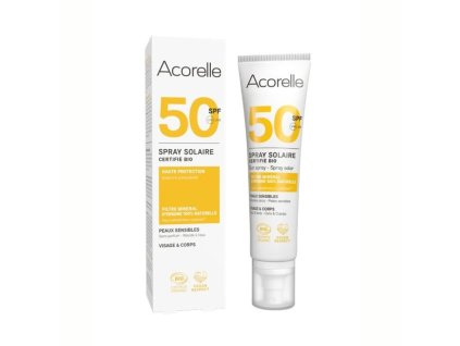 1578 acorelle opalovaci sprej spf 50 bio 100ml