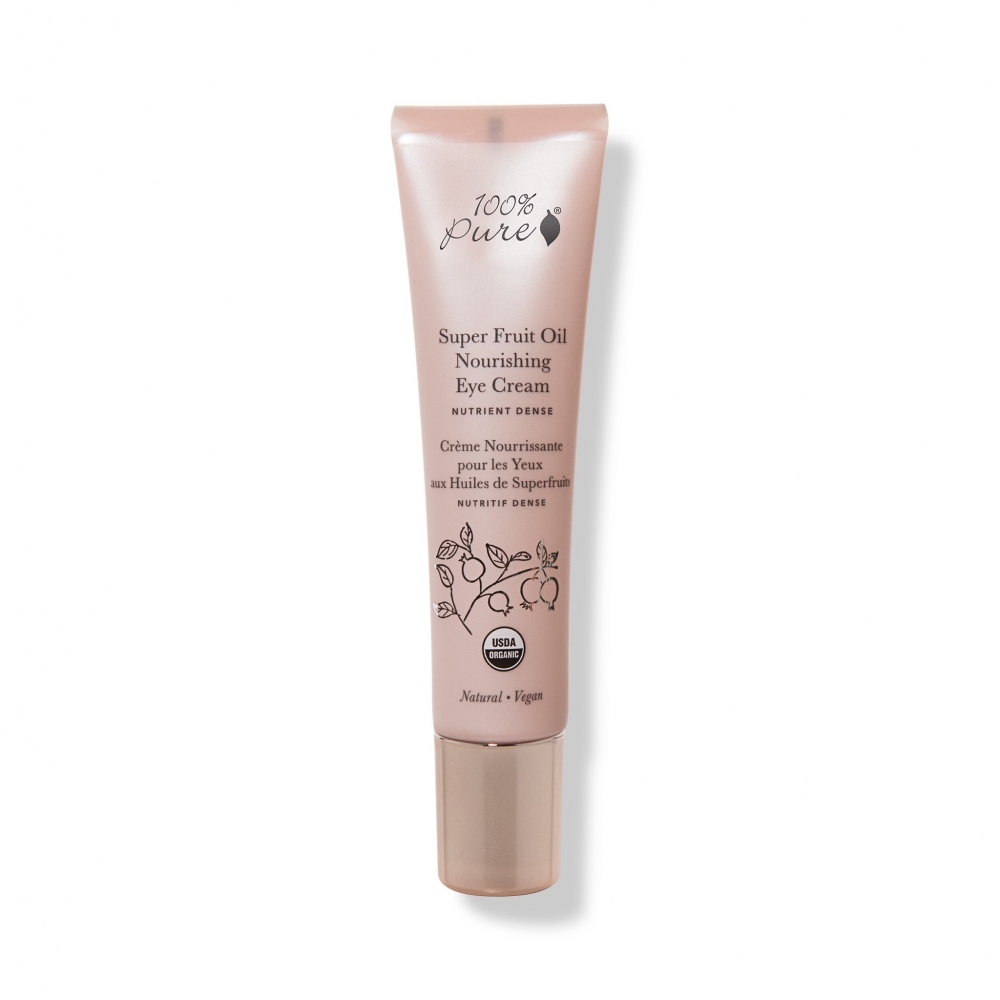 Levně 100% Pure Oční výživný krém Superovocné oleje BIO 15 ml