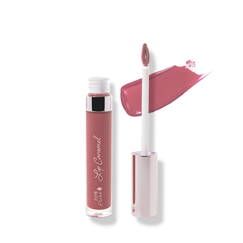 Levně 100% Pure Tekutá rtěnka Lip Caramel Ganache