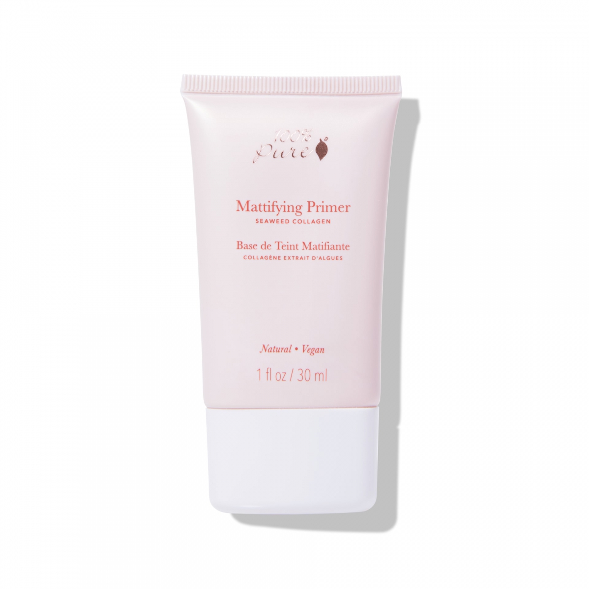 Levně 100% Pure Matující báze pod make-up s kolagenem z mořských řas 30 ml