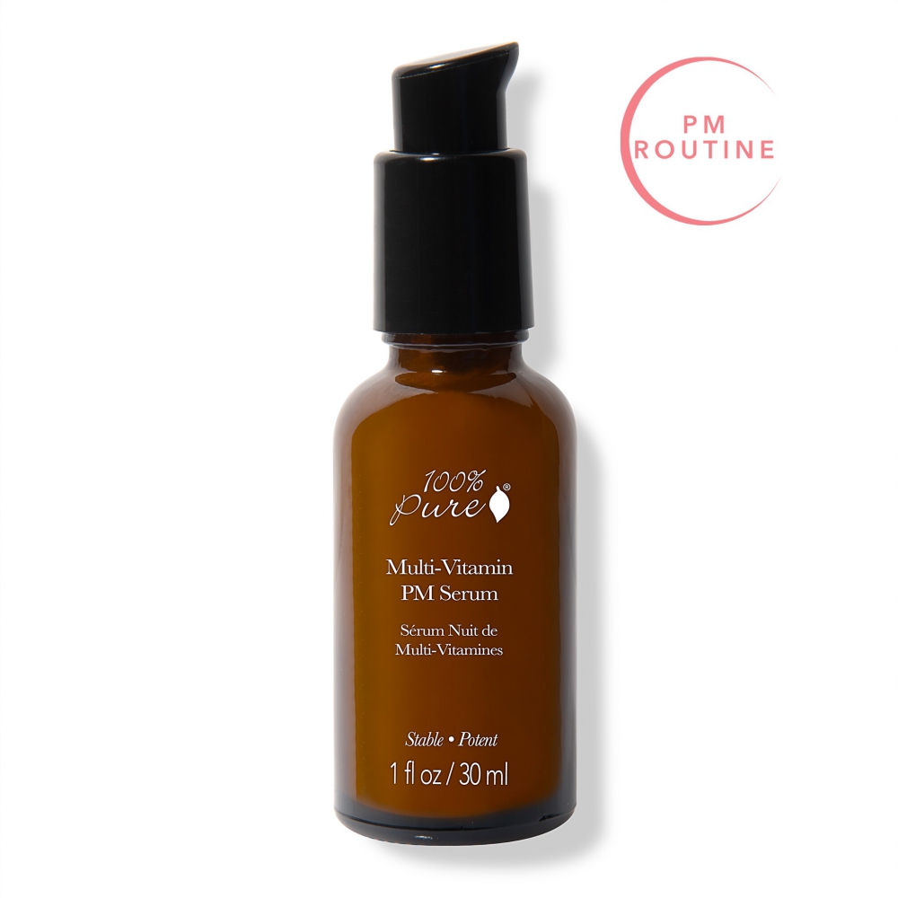 Levně 100% Pure Pleťové noční sérum Multivitamín a antioxidanty 30 ml
