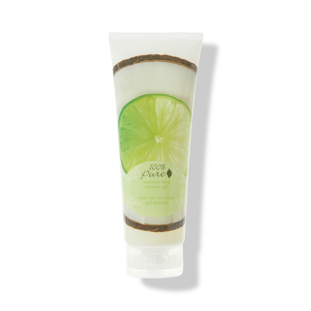 Levně 100% Pure Sprchový gel Kokos a limetka 236 ml
