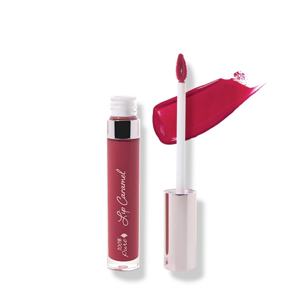 Levně 100% Pure Tekutá rtěnka Lip Caramel Cherry Cordial