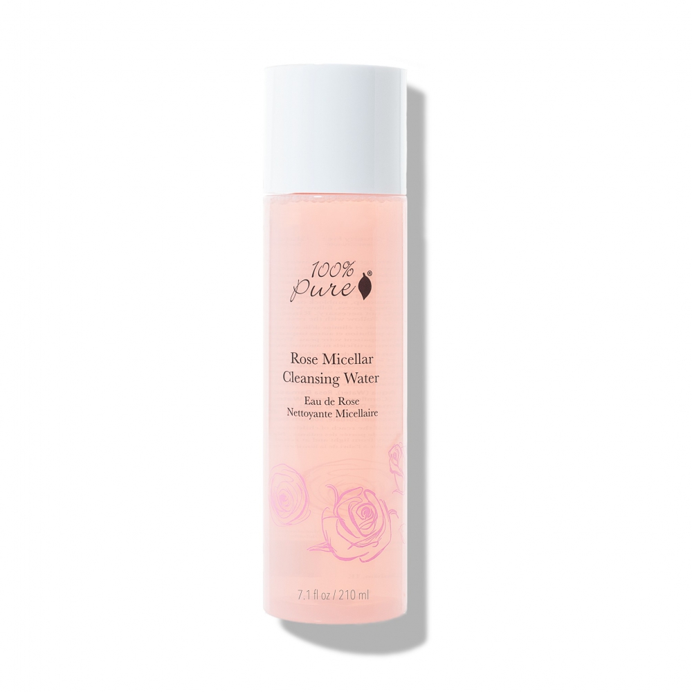 Levně 100% Pure Micelární čistící voda Růže 210 ml
