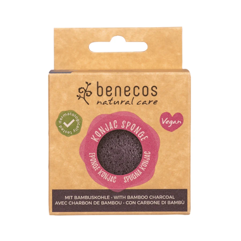 Levně benecos Přírodní houba Konjac Black bamboo