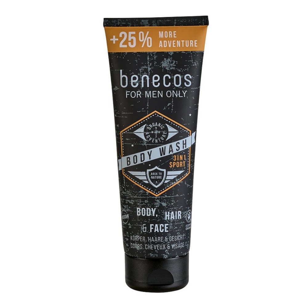 Levně benecos Sprchový gel 3v1 Sport pro muže 250 ml BIO
