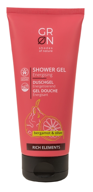 Levně GRoN Sprchový gel Bergamot & Olivy 200 ml BIO