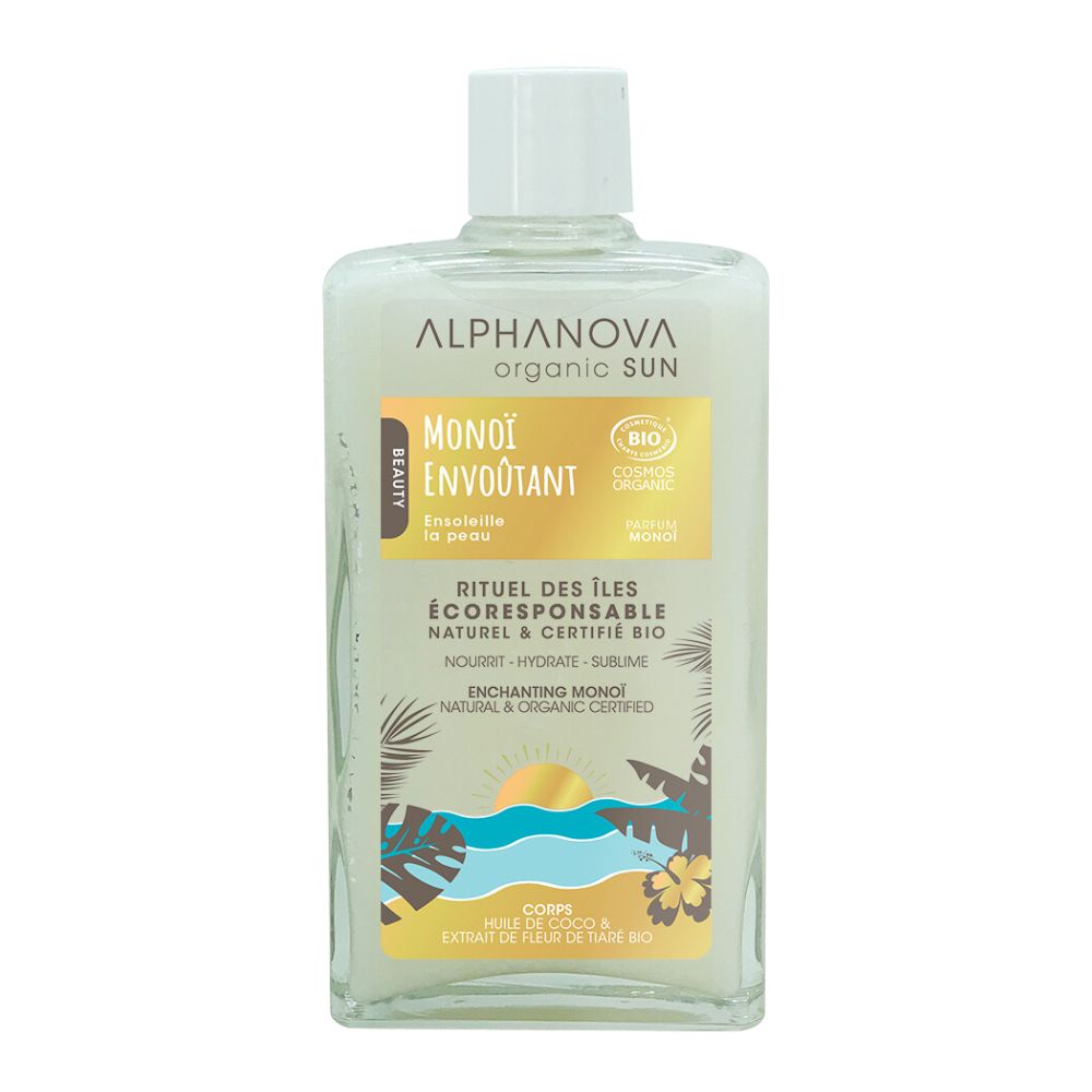 Levně Alphanova Tělový gel po opalování Monoi 100 ml BIO
