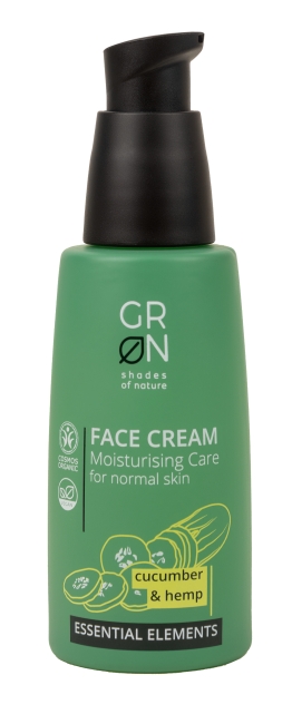 Levně GRoN Krém na obličej vyživující Okurka & Konopí 50 ml BIO