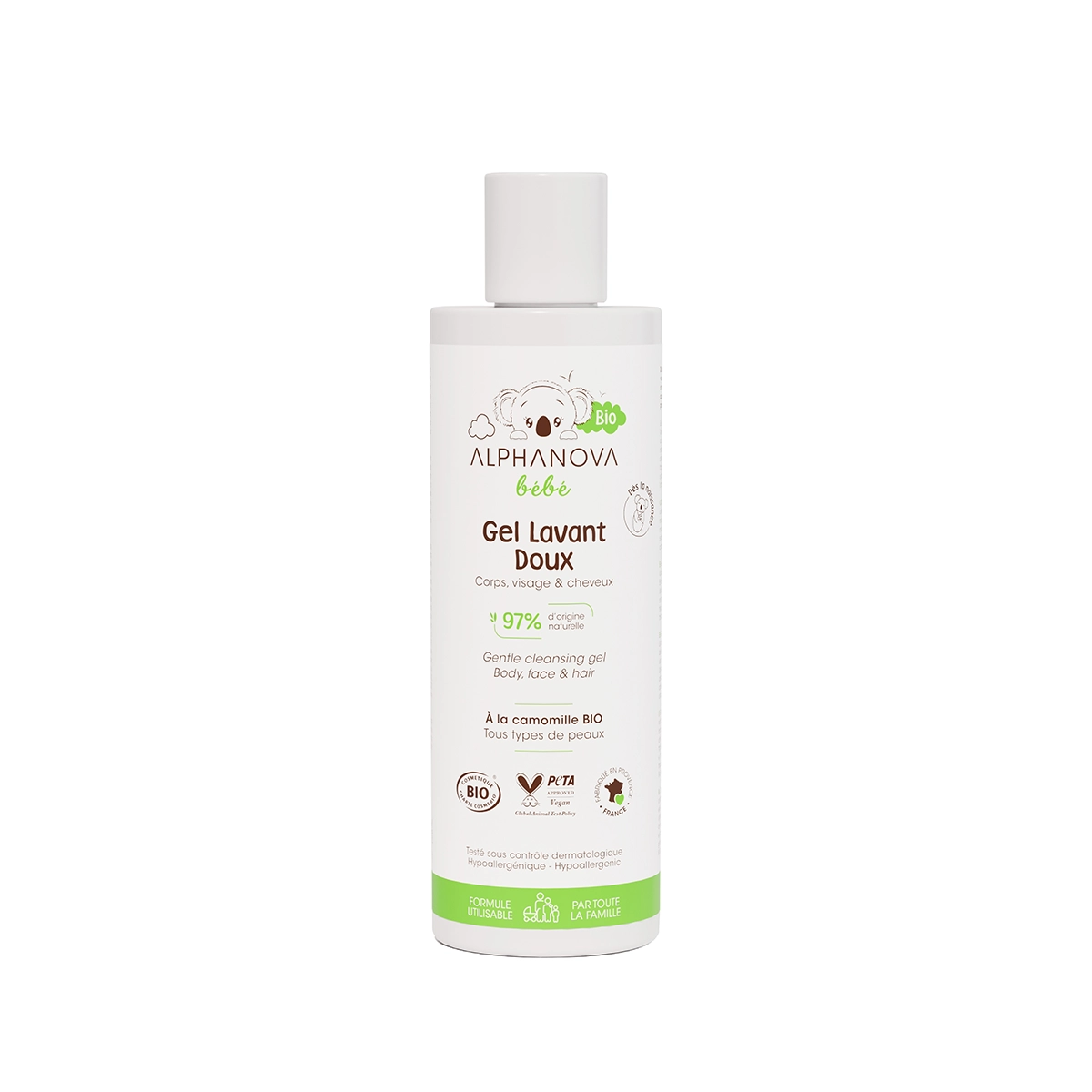 Levně Alphanova Jemný mycí gel pro miminka 200 ml BIO