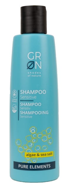 Levně GRoN Šampon pro citlivou pokožku Mořská sůl & Řasy 250 ml BIO