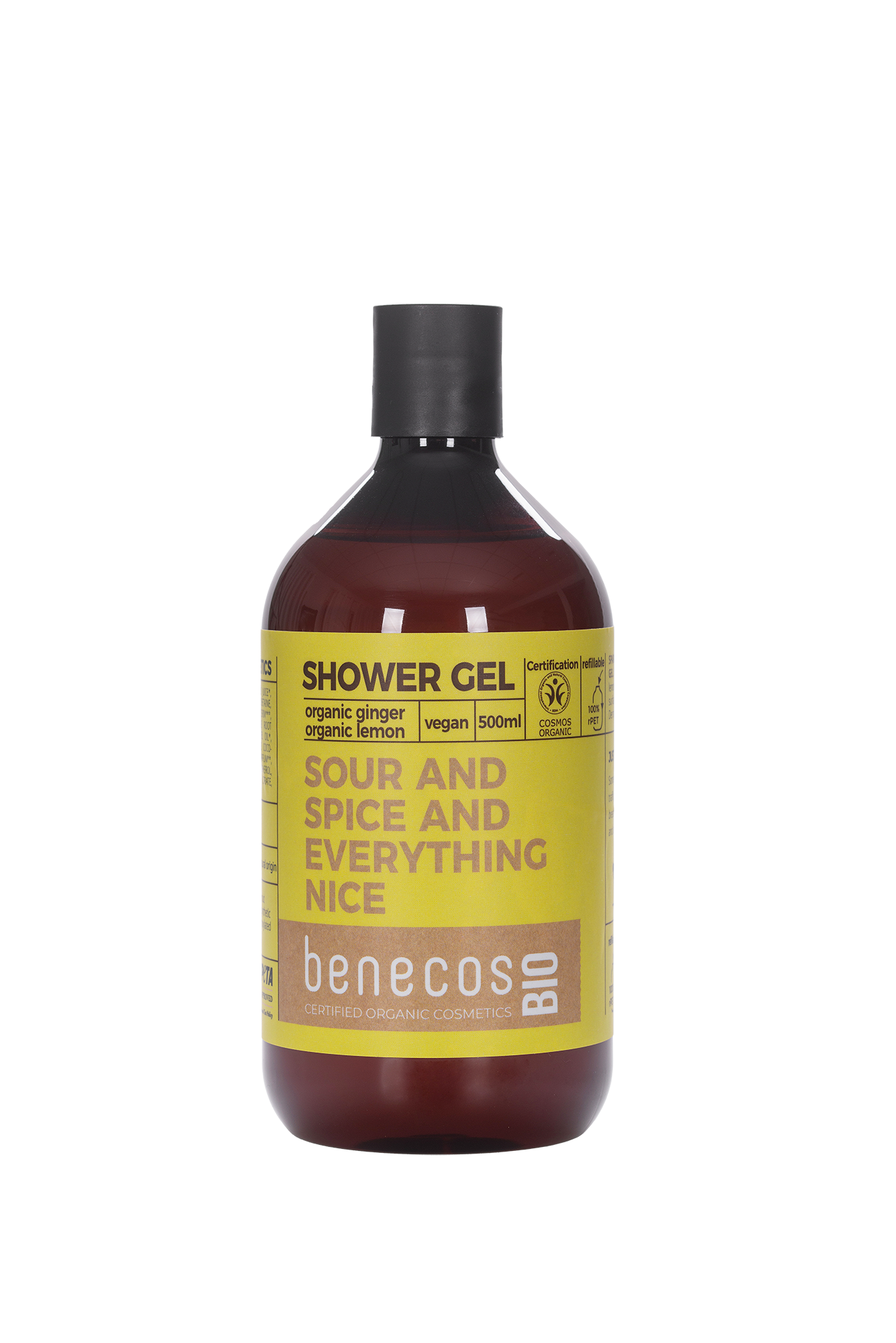 Levně benecos Sprchový gel Zázvor + Citron 500 ml BIO