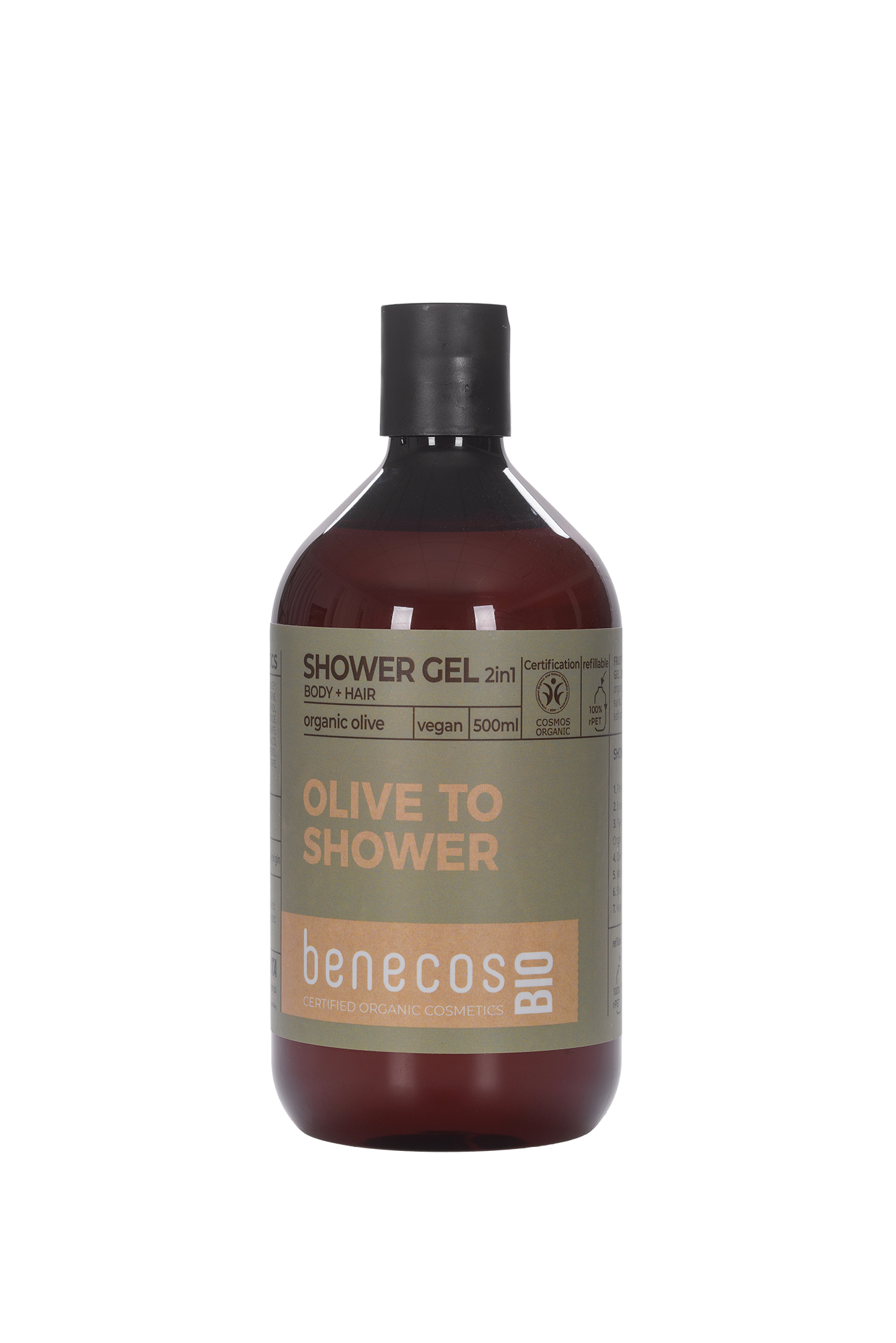 Levně benecos Sprchový gel Oliva 2v1 500 ml BIO