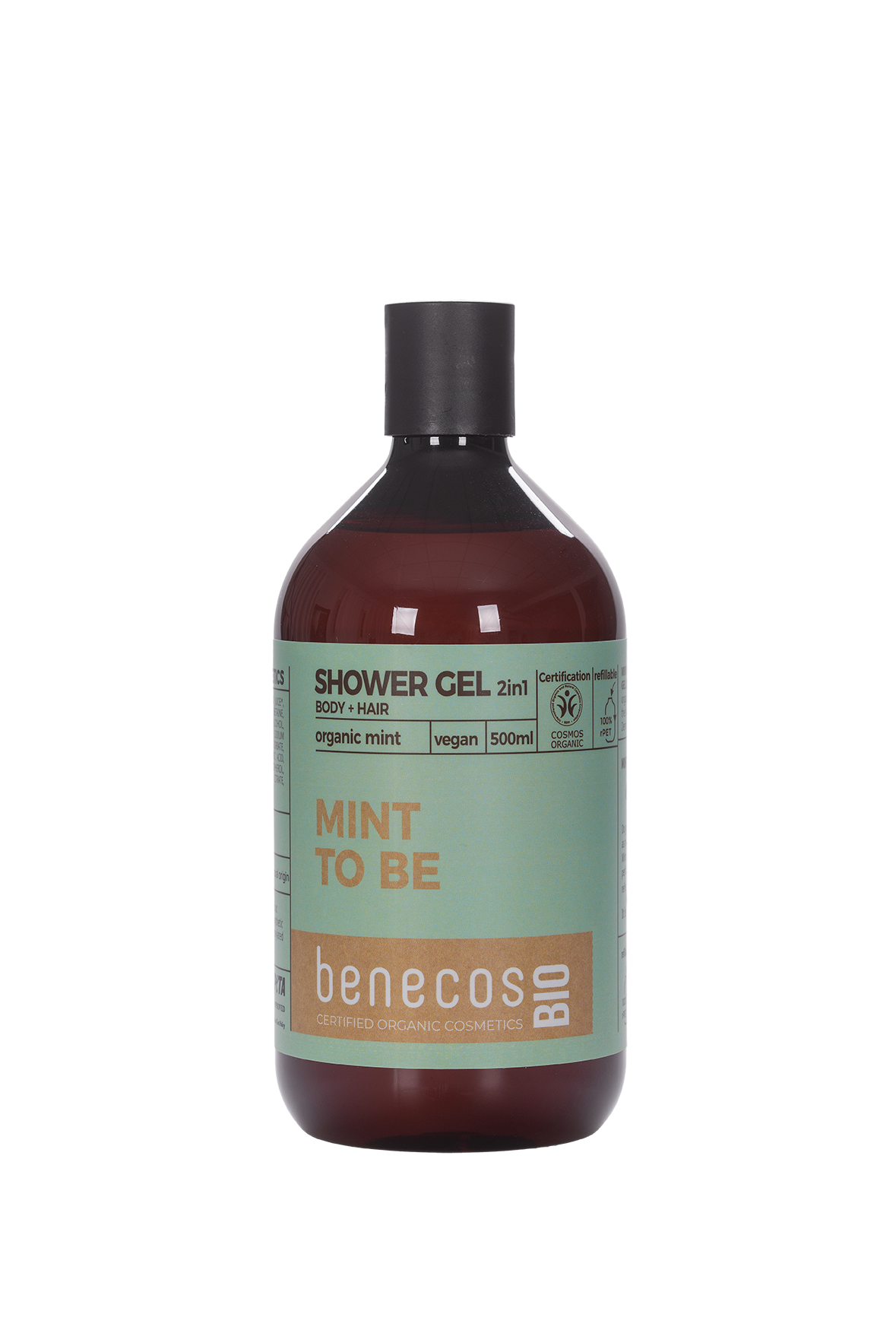 Levně benecos Sprchový gel Máta 2v1 500 ml BIO