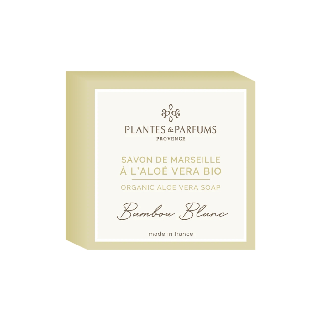 Levně Plantes and Parfums Tuhé mýdlo Bílý bambus BIO 100 g