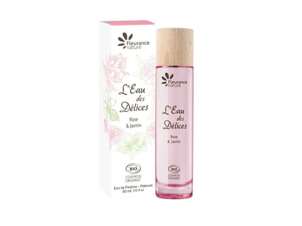 Levně Fleurance nature Dámská parfémová voda L´Eau des Délices Rose - Jasmin BIO 50 ml