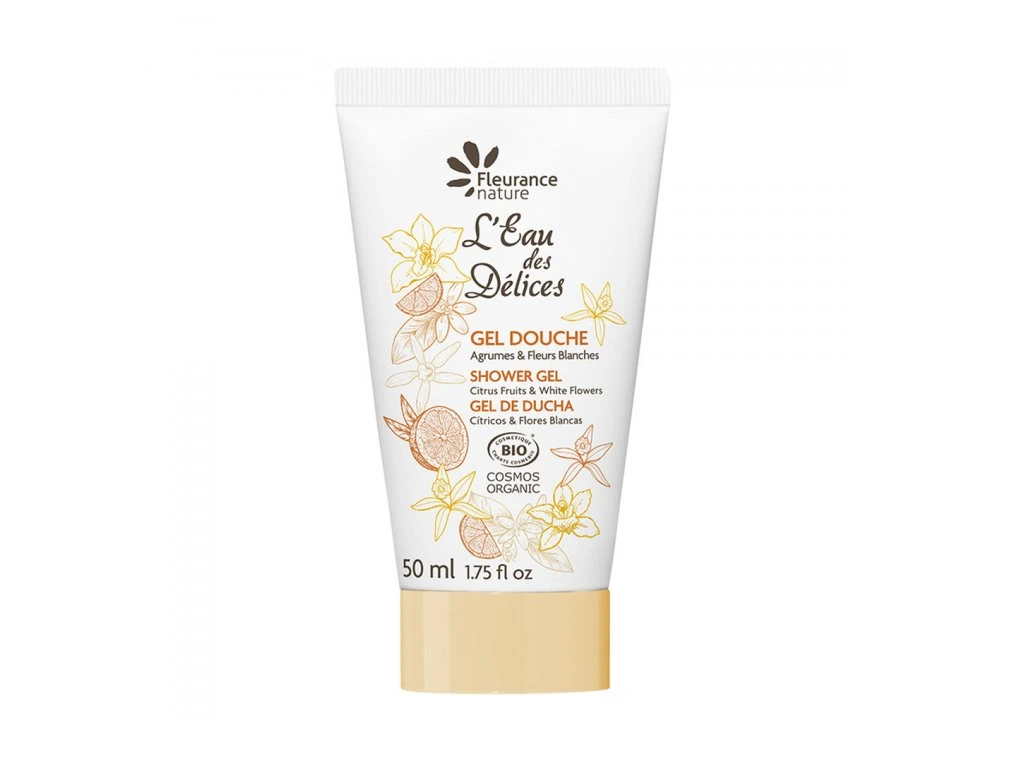 Levně Fleurance nature Sprchový gel L’Eau des Délices- Citrus Fruits & White flowers BIO 50 ml