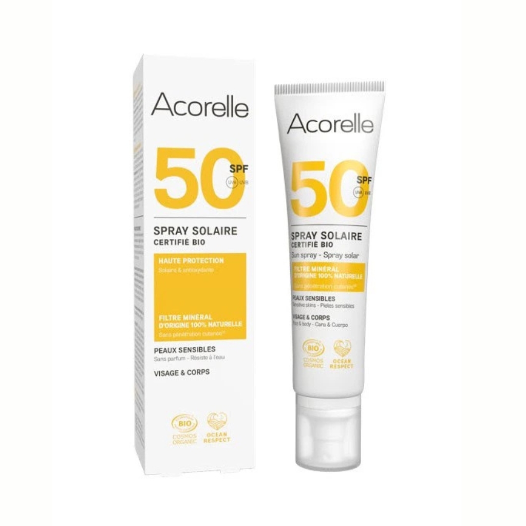 Levně Acorelle Opalovací sprej SPF 50 BIO 100 ml