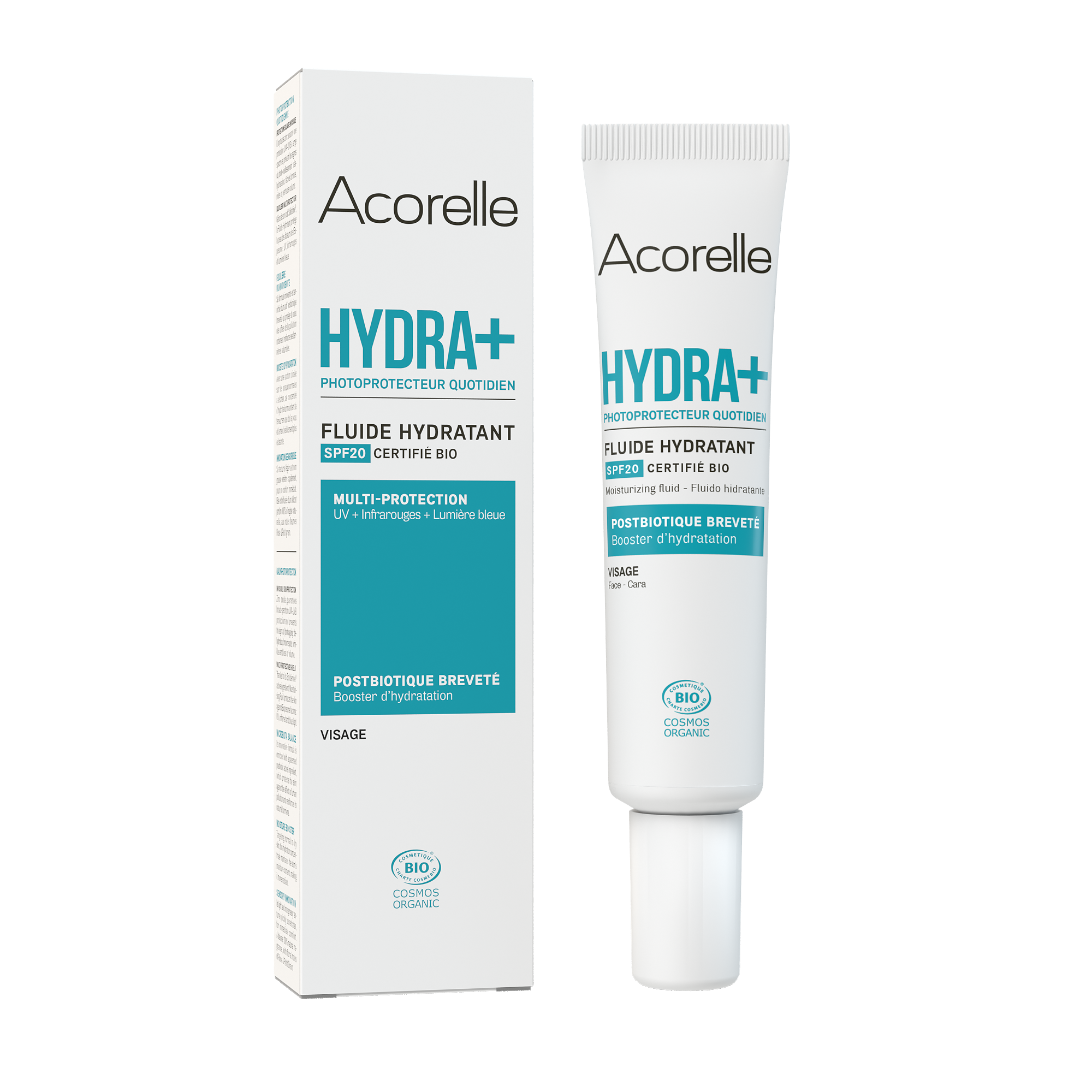 Levně Acorelle Hydratační fluid Hydra+ SPF 20 BIO 40 ml