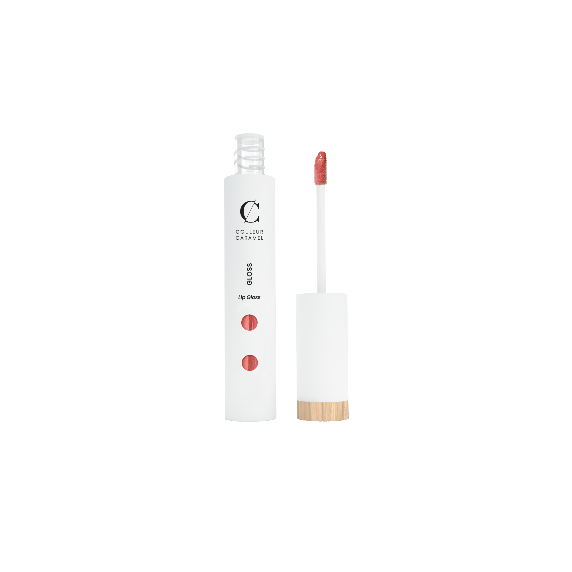 Levně Couleur Caramel Lesk na rty č. 808 - Pearly coral BIO