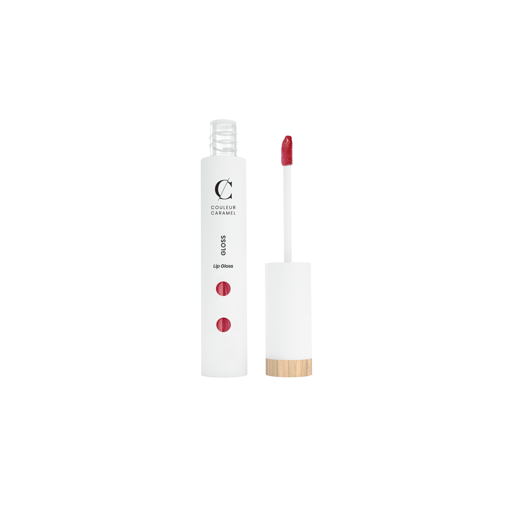 Levně Couleur Caramel Lesk na rty č. 805 - Pearly raspberry red BIO