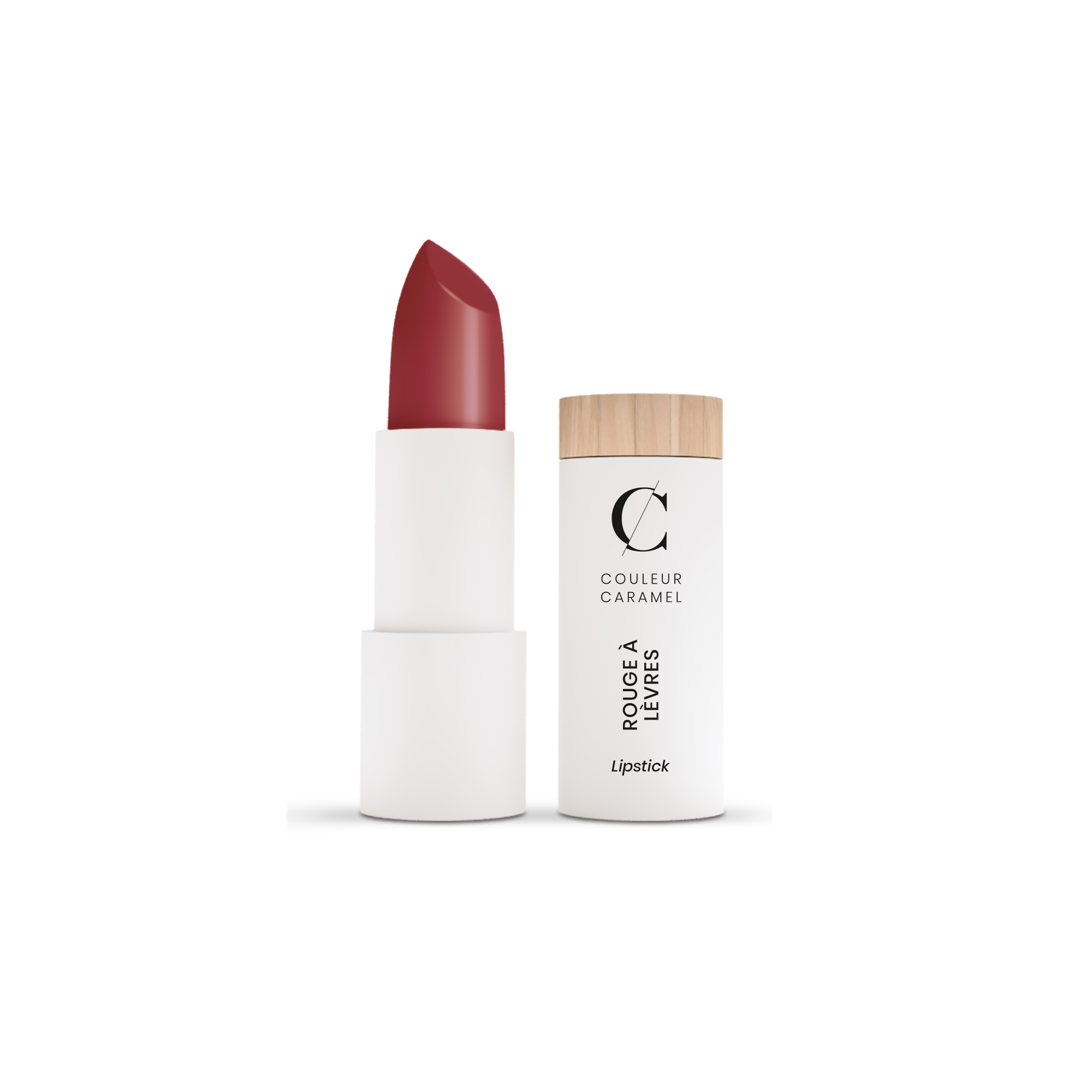 Levně Couleur Caramel Rtěnka bright č. 223 - True red BIO