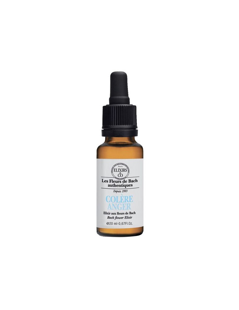 Levně Les Fleurs de Bach Bachovy květové BIO esence Hněv 20 ml
