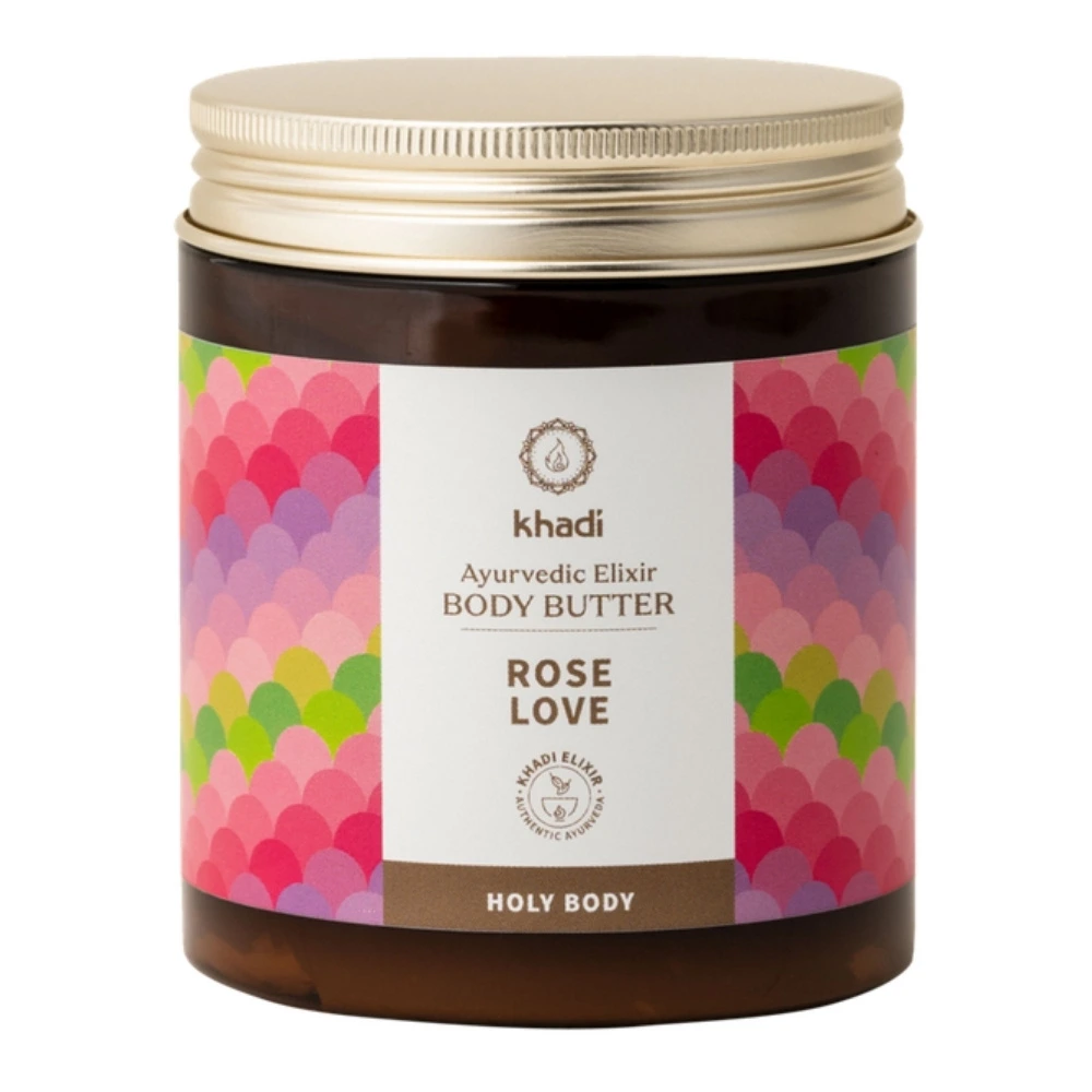 Levně Khadi Elixírové tělové máslo RŮŽE LÁSKA 250 ml