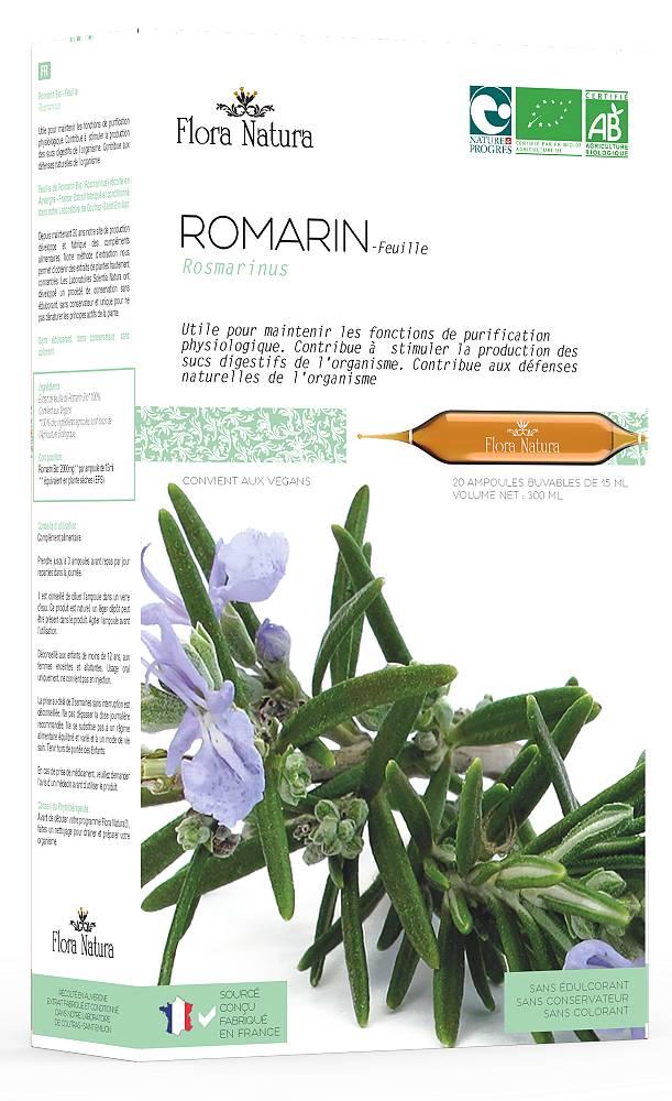 Levně Flora Natura Flora Natura Rozmarýn BIO 20 * 15ml