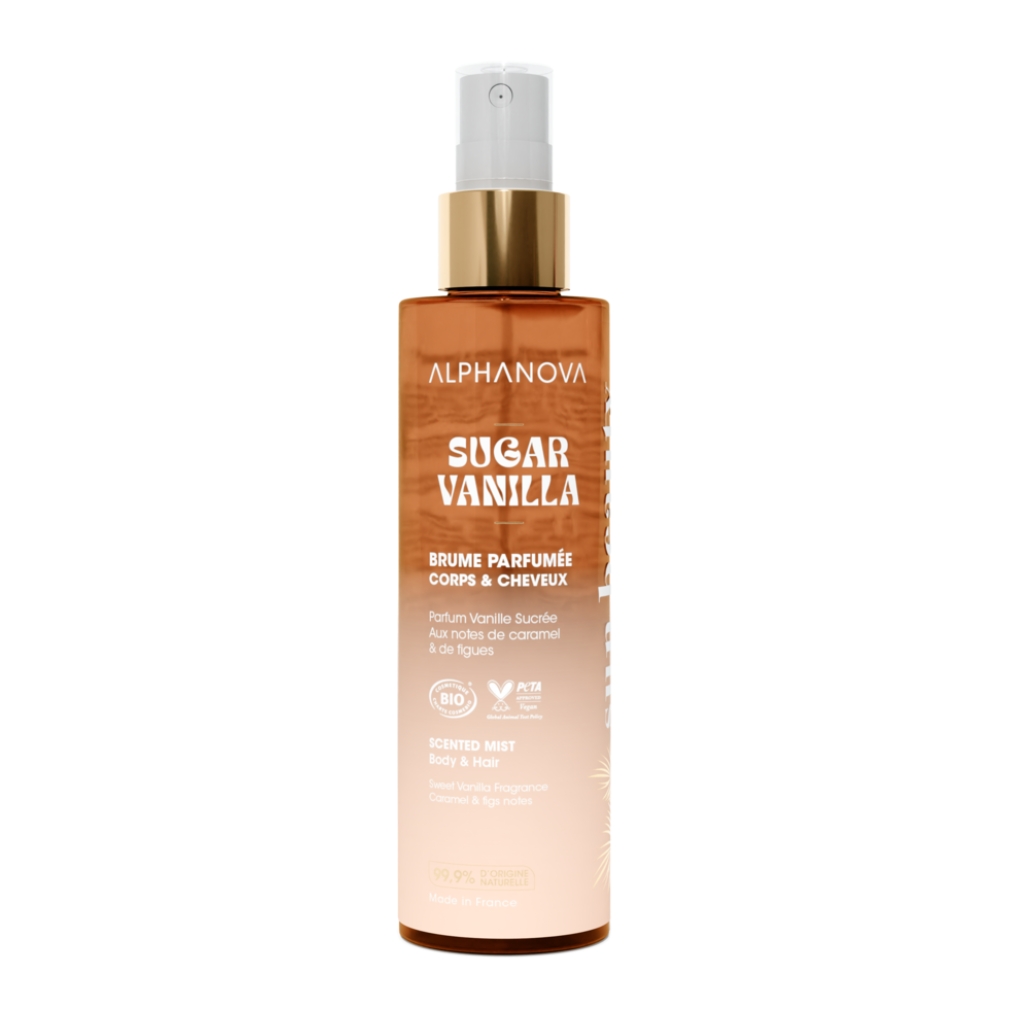 Levně Alphanova Tělová a vlasová parfémovaná mlha Sugar Vanilla 100 ml BIO