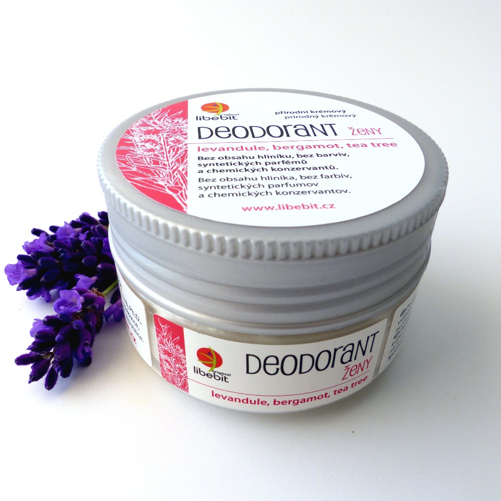 Libebit Přírodní krémový deodorant pro ženy ve skle