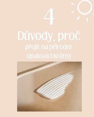 Na složení záleží! Příroda ochrání lépe, než si myslíte.☀️ Jaký opalovací krém používáte? 👇 #ecoteeno #cleanbeauty...