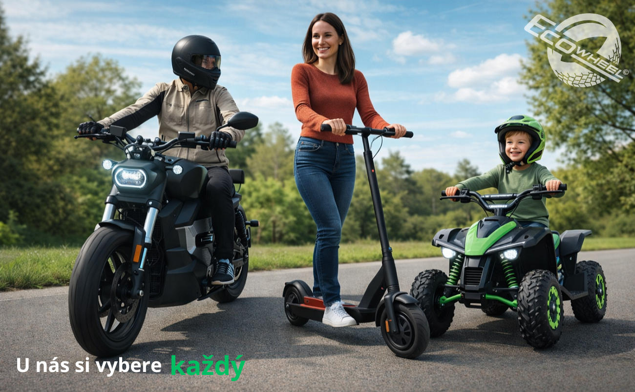 elektrické čtyřkolky, motorky pro všechny