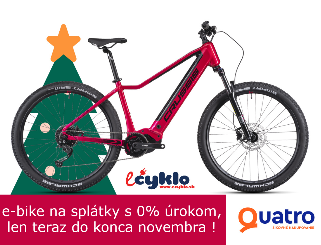 elektrobicykel na splátky bez navýšenia na 12 mesiacov!