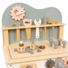 Dřevěný dětský ponk s nářadím – Montessori pracovní dílna