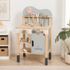 Dřevěný dětský ponk s nářadím – Montessori pracovní dílna