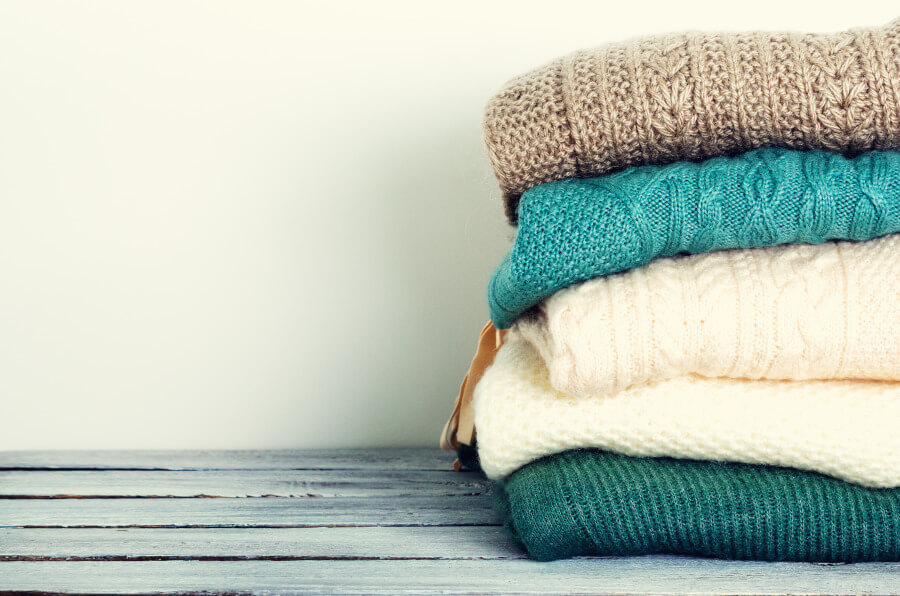  Jak uchovávat  zimní textil