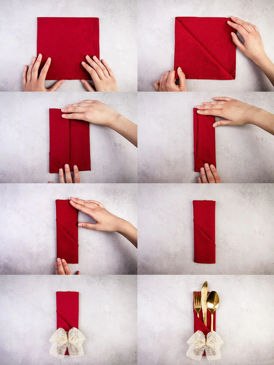 Jak skládat ubrousky – 4 jednoduché a efektní způsoby