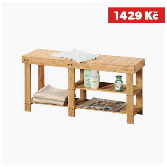 Bambusowa lawica, 90 x 27 x 45 cm, KESPER